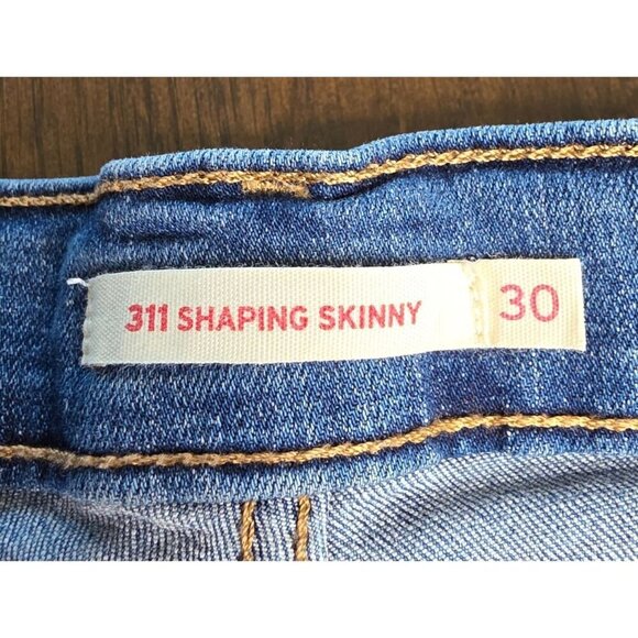 Levi's 311 Jeans Womens 30x30 Shaping Skinny Waterless Light Wash - Picture 6 of 16